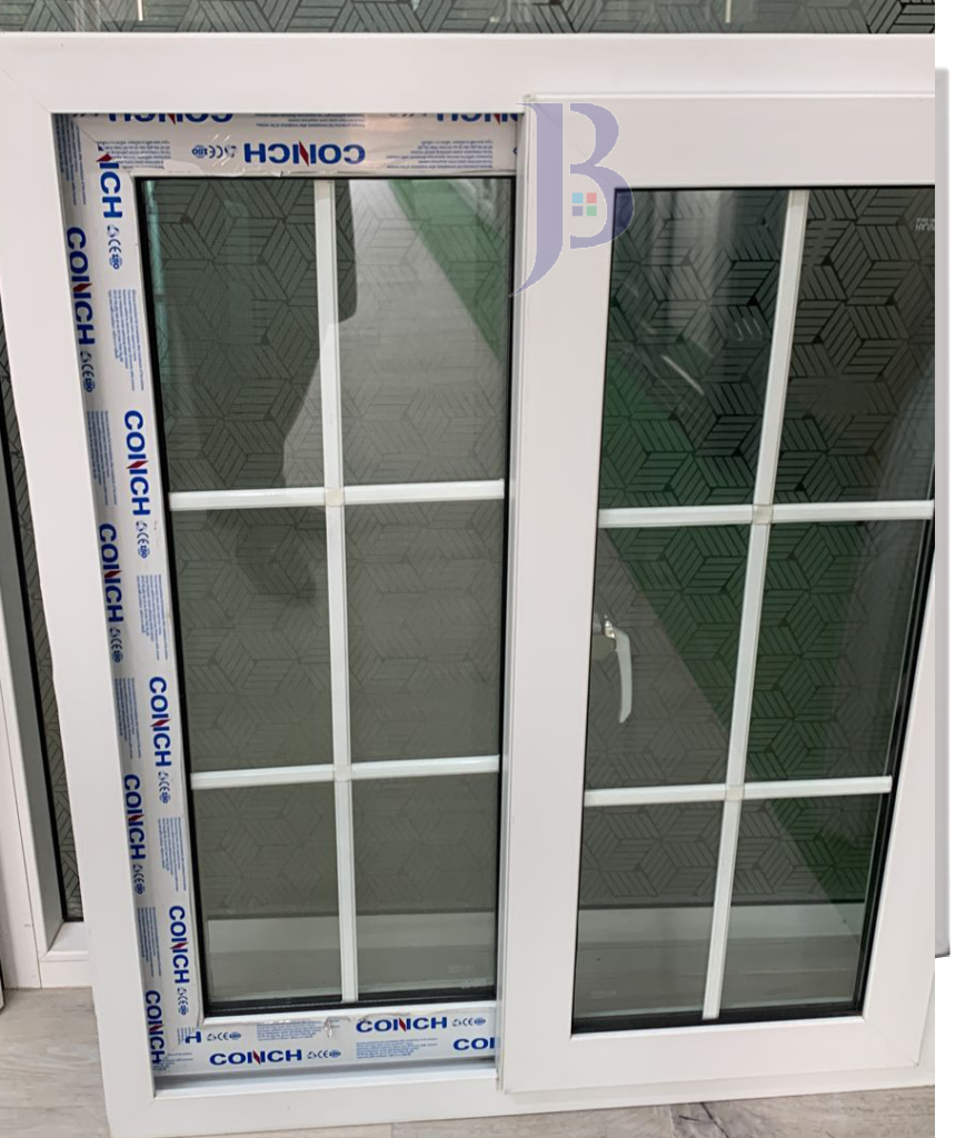 upvc sliding window with gorgerin bar