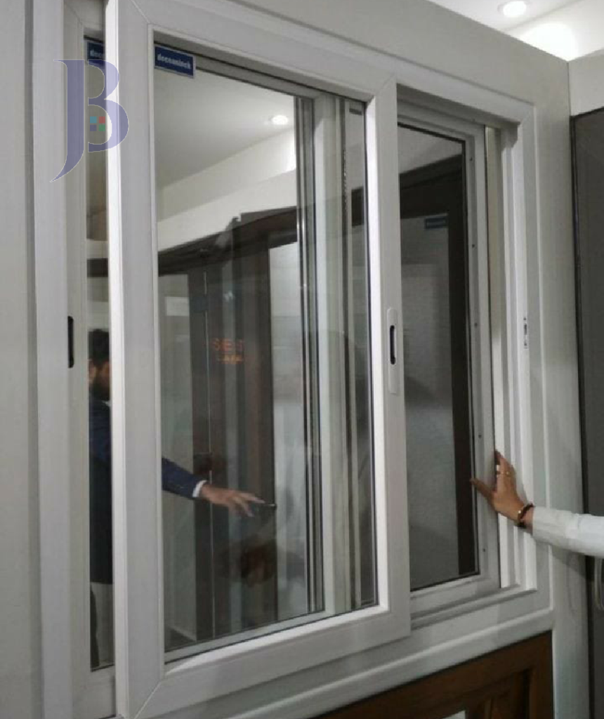 upvc sliding window man fixing